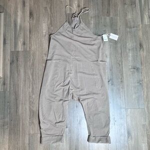 Free People Movement X Hatch Hotshot Maternity Onesie Mocha Latte XS